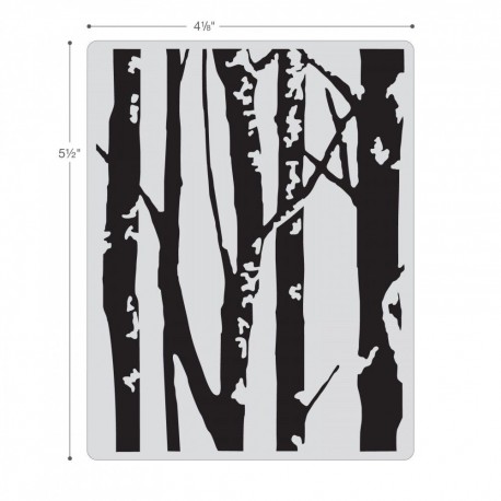 Embosing folder Sizzix Fades Embossing Folder - Birch Trees