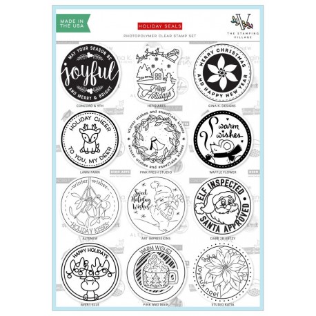 Timbri clear - The Stamping Village - HOLIDAY SEALS