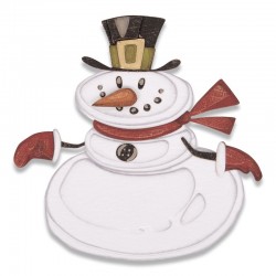 Fustella Sizzix Thinlits -Die Set 11PK - Mr. Snowman, Colorize™