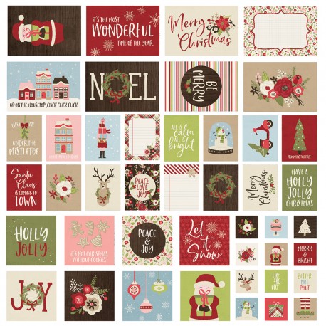 Simple Stories - Journaling Cards Collezione Holly Jolly