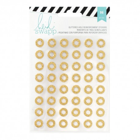 Heidi Swapp - Stickers cerchi forati glitterati