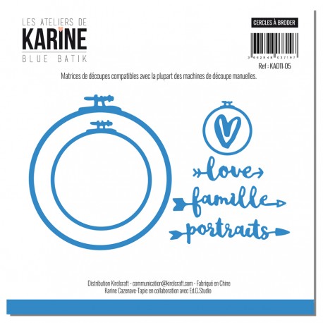 Les Ateliers de Karine - Fustelle - Cercles à Broder