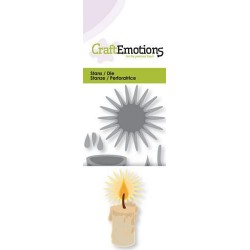 CraftEmotions - Fustella - Burning Candle 3D