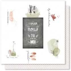 Mes Ptits Ciseaux - Carta Plume 6 - 12x12"