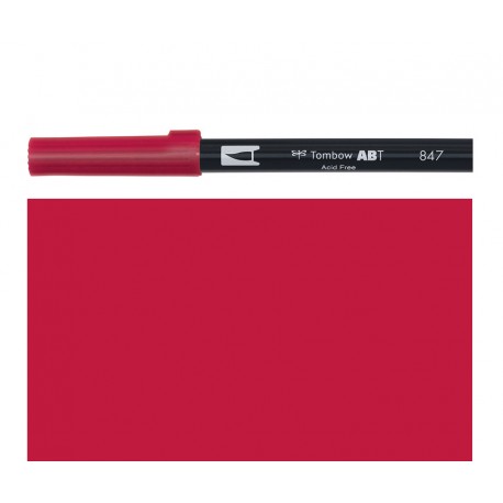 Tombow - Pennarello Dual Brush - Crimson 847