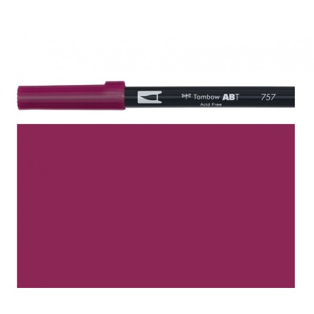 Tombow - Pennarello Dual Brush - Port Red 757