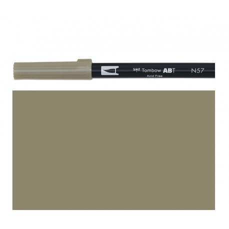 Tombow - Pennarello Dual Brush - Warm Gray 5 - N57