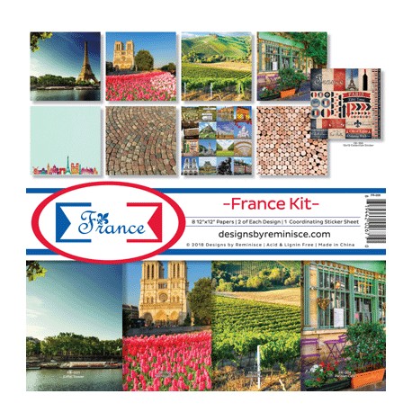 Reminisce  - Kit Collezione France - 12x12"