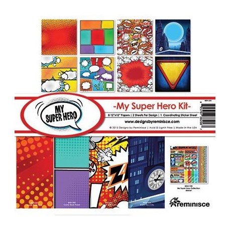 Reminisce  - Kit Collezione My Super Hero - 12x12"