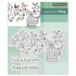 Penny Black - Timbri Cling - tweet wishes