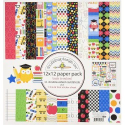 Doodlebug Design - Pad 12x12"- Back To School