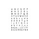 Artemio - Timbro Clear - Alphabet 10001025