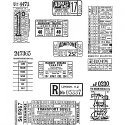 Tim Holtz- Timbro Cling - Tickets Booth