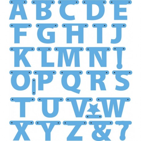 Marianne Design - Fustella - Creatables alphabet garland