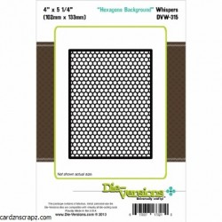 Die-Versions - Fustella - Whispers Hexagon Background