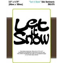 Die-Versions - Fustella - Solo Sentiments Let It Snow