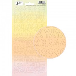 PIATEK13 - Alphabet sticker sheet - Sunshine 01