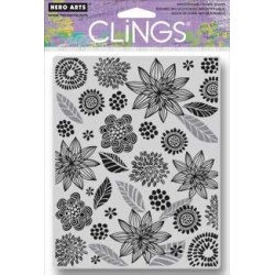 Hero Arts - Timbri Cling - Leaves and Flowers