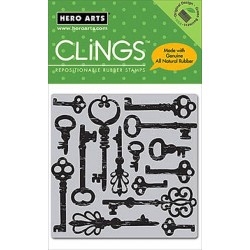 Hero Arts - Timbri Cling - Antique Keys