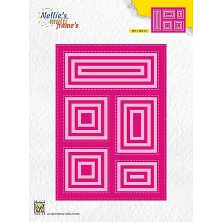 Nellie Snellen - Fustella - block die rectangle