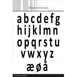 Simple and Basic - Fustella - Alphabet XXL Lower case