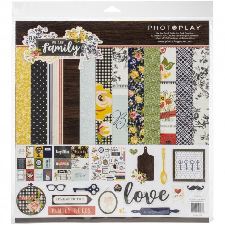 PhotoPlay - Kit Carte  12x12" - We are family