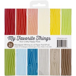 My Favorite Things - Pad 6x6 pad - Woodgrain Whimsy