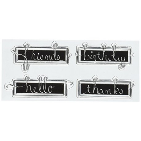 Two Paper Divas - Timbri Clear - Word Block Silhouette