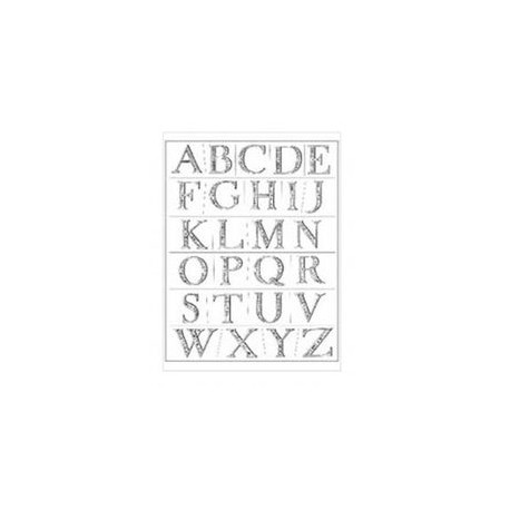Plaid - Timbri Clear - Elegant Engraving Alphabet