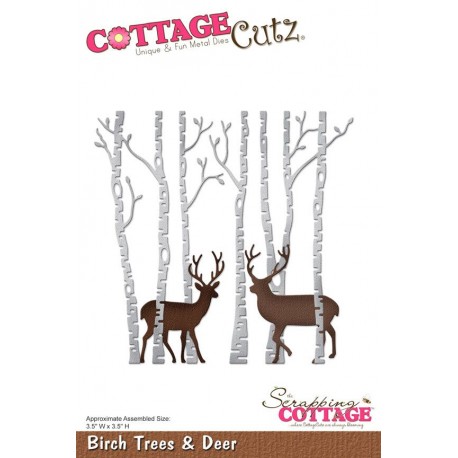 Cottage Cutz - Fustella - Birch Trees & Deer