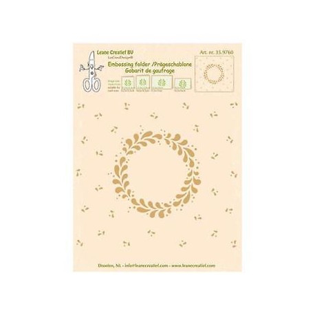 Leane Creatief - Embossing Folder - Corona Natale