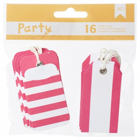 American Craft - Kit tags - Pink