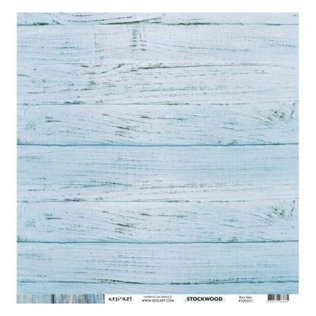 Kesi'Art - Cartoncino 12x122 Stockwood - Bois Bleu