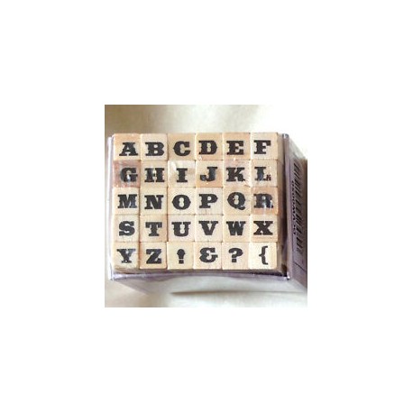 Dovecraft - Kit Timbro legno - WDN Alpha Stamp 2