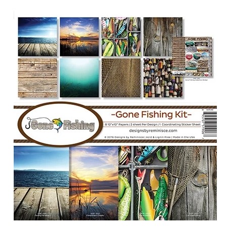 Reminisce  - Kit Carte 12x12" - Gone Fishing