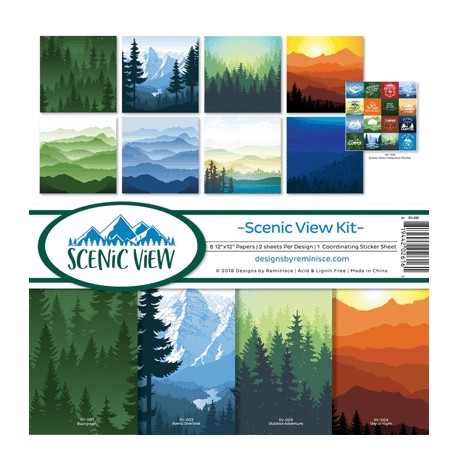 Reminisce  - Kit Carte 12x12" - Scenic View