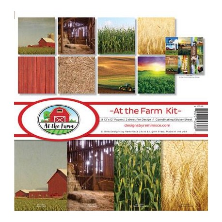 Reminisce  - Kit Carte 12x12" - At the Farm