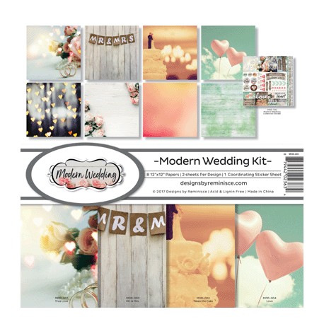 Reminisce  - Kit Carte 12x12" - Modern Wedding