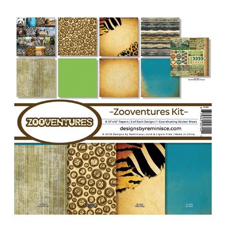 Reminisce  - Kit Carte 12x12" - Zooventures