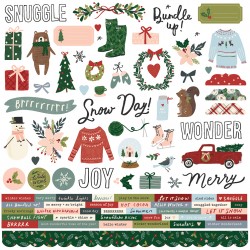 Simple Stories - Cardstock Sticker -Winter Cottage
