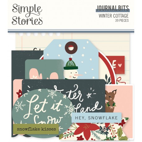 Simple Stories - Journal Bits -Winter Cottage