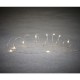 Display a batteria 10 led bianco classico argento String - l100cm