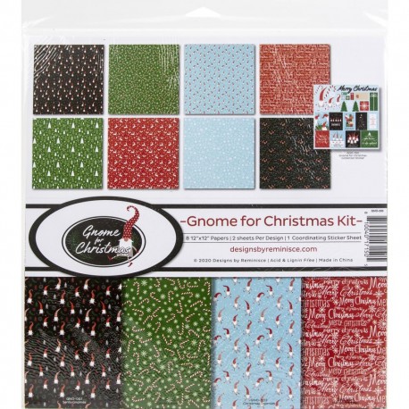 Reminisce  - Kit Collezione Gnome Christmas - 12x12"