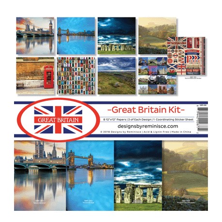 Reminisce  - Kit Collezione Great Britain - 12x12"