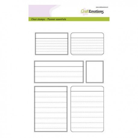 CraftEmotions - Timbro Clear - Planner Essentials Frames