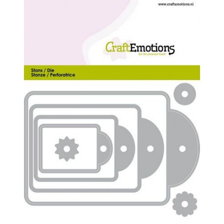 Craft Emotions - Fustella - Label 4 sizes