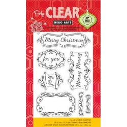 Hero Arts - Timbri Clear - Fancy Christmas Message