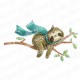 Sloth on a Branch - Timbri Cling - StampingBella