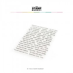 The Stamp Market - Timbri Clear - Lots of Love Notes