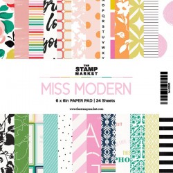 The Stamp Market - Pad Miss Modern- 6x6"